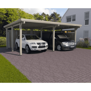 Carport double WEKA 618 imprégné 603 x 512 cm