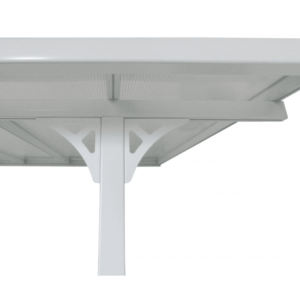 Toit de terrasse ajustable en aluminium laqué blanc 3,05×4,36m X-METAL