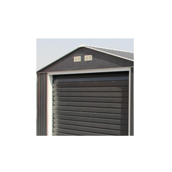 Garage en Métal Anthracite 19,95 m² Grande Hauteur H.2,60 m DURAMAX