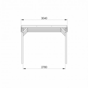 Carport Forest Style en bois JEAN 1 voiture